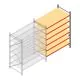 Grootvakstelling AR 3000x2700x1200 mm (hxbxd) 6 niveaus verzinkt aanbouwsectie