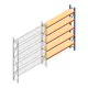 Grootvakstelling AR 3000x2700x400 mm (hxbxd) 5 niveaus blauw aanbouwsectie