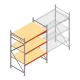 Grootvakstelling AR 2250x1850x1000 mm (hxbxd) 3 niveaus verzinkt beginsectie met voorgemonteerde frames