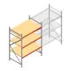 Grootvakstelling AR 2500x1610x1000 mm (hxbxd) 3 niveaus verzinkt beginsectie met voorgemonteerde frames