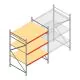 Grootvakstelling AR 2500x1850x1200 mm (hxbxd) 3 niveaus verzinkt beginsectie met voorgemonteerde frames