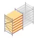 Grootvakstelling AR 2500x1850x1200 mm (hxbxd) 6 niveaus verzinkt beginsectie met voorgemonteerde frames
