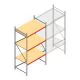 Grootvakstelling AR 3000x1610x1000 mm (hxbxd) 3 niveaus verzinkt beginsectie met voorgemonteerde frames