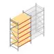 Grootvakstelling AR 3000x1610x1000 mm (hxbxd) 6 niveaus verzinkt beginsectie met voorgemonteerde frames