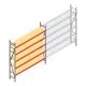 Grootvakstelling AR 2000x2250x400 mm (hxbxd) 5 niveaus verzinkt beginsectie met voorgemonteerde frames