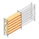Grootvakstelling AR 2000x2010x600 mm (hxbxd) 6 niveaus verzinkt beginsectie met voorgemonteerde frames