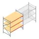 Grootvakstelling AR 2000x2010x1200 mm (hxbxd) 3 niveaus verzinkt beginsectie met voorgemonteerde frames