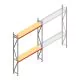 Grootvakstelling AR 3000x2250x500 mm (hxbxd) 2 niveaus verzinkt beginsectie met voorgemonteerde frames