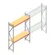Grootvakstelling AR 3000x2250x600 mm (hxbxd) 2 niveaus verzinkt beginsectie met voorgemonteerde frames