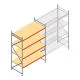 Grootvakstelling AR 3000x2250x1000 mm (hxbxd) 4 niveaus verzinkt beginsectie met voorgemonteerde frames