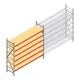 Grootvakstelling AR 2000x2700x600 mm (hxbxd) 6 niveaus verzinkt beginsectie