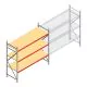 Grootvakstelling AR 2000x2700x800 mm (hxbxd) 3 niveaus verzinkt beginsectie met voorgemonteerde frames