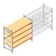Grootvakstelling AR 2000x2700x1000 mm (hxbxd) 4 niveaus verzinkt beginsectie