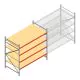 Grootvakstelling AR 2000x2700x1200 mm (hxbxd) 4 niveaus verzinkt beginsectie