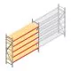 Grootvakstelling AR 2500x2700x600 mm (hxbxd) 5 niveaus verzinkt beginsectie met voorgemonteerde frames
