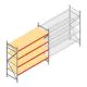 Grootvakstelling AR 2500x2700x900 mm (hxbxd) 4 niveaus verzinkt beginsectie
