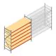Grootvakstelling AR 2500x2700x900 mm (hxbxd) 6 niveaus verzinkt beginsectie met voorgemonteerde frames