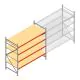 Grootvakstelling AR 2500x2700x1000 mm (hxbxd) 4 niveaus verzinkt beginsectie