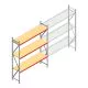 Grootvakstelling AR 3000x2700x600 mm (hxbxd) 3 niveaus verzinkt beginsectie met voorgemonteerde frames