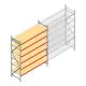 Grootvakstelling AR 3000x2700x800 mm (hxbxd) 6 niveaus verzinkt beginsectie met voorgemonteerde frames