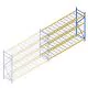 Gebruikte Esmena grootvakstelling 2500x3600x1100 mm (hxbxd) 4 niveaus aanbouwsectie
