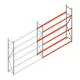 Bandenstelling grootvak AR 2500x2250x500mm (hxbxd) 3 niveaus aanbouwsectie