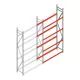 Bandenstelling grootvak AR 3000x1610x500mm (hxbxd) 4 niveaus aanbouwsectie