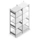 Legbordstelling Heavy Duty 2500x750x600mm (hxbxd) 5 niveaus 150 kg beginsectie
