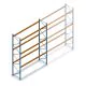 Gebruikte Esmena palletstelling 4900x3600x1100 mm (hxbxd) 3 niveaus beginsectie 3088kg/set