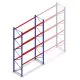 Gebruikte SLP palletstelling 5250x2700x1000 mm (hxbxd) 4 niveaus beginsectie