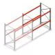 Palletstelling AR T2 2000x1850x1100mm (hxbxd) 2 niveaus 2530kg/niv aanbouwsectie met voorgemonteerde frames