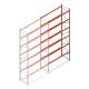 Palletstelling AR T2 6000x2700x1100mm (hxbxd) 6 niveaus 1820kg/niv aanbouwsectie met voorgemonteerde frames