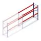 Gebruikte Esmena palletstelling 2450x3600x1100 mm (hxbxd) 2 niveaus aanbouwsectie
