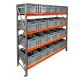 Bakkenkast AR 2000x2250x600 mm (hxbxd) 4 niveaus met 20 euronormbakken beginsectie