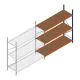 Grootvakstelling Kimer 2250x2250x800 mm (hxbxd) 3 niveaus aanbouwsectie
