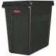 Slim Jim container met luchtsleuven, 87ltr zwart, Rubbermaid