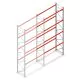 Palletstelling AR T2 6000x2700x1100mm (hxbxd) 4 niveaus 3636kg/niv L2 aanbouwsectie