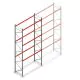 Palletstelling AR T2 6000x2700x1100mm (hxbxd) 3 niveaus 3636kg/niv L2 beginsectie