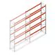 Palletstelling AR T2 6000x3300x1100mm (hxbxd) 4 niveaus 2415kg/niv L2 aanbouwsectie