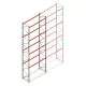 Palletstelling AR T2 8000x2700x1100mm (hxbxd) 4 niveaus 3636kg/niv L2 beginsectie