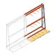 Stelling voor verticale opslag AR enkelzijdig 2500x1850x900 mm (hxbxd) 3 niveaus aanbouwsectie