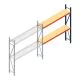 Grootvakstelling AR 2500x1850x400 mm (hxbxd) 2 niveaus blauw aanbouwsectie