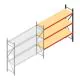 Grootvakstelling AR 2500x2700x600 mm (hxbxd) 3 niveaus verzinkt aanbouwsectie met voorgemonteerde frames