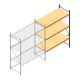Grootvakstelling AR 3000x2700x900 mm (hxbxd) 3 niveaus verzinkt aanbouwsectie