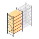 Grootvakstelling AR 3000x1610x1000 mm (hxbxd) 6 niveaus blauw beginsectie met voorgemonteerde frames