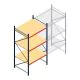Grootvakstelling AR 3000x1610x1200 mm (hxbxd) 3 niveaus blauw beginsectie met voorgemonteerde frames