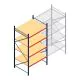 Grootvakstelling AR 3000x1610x1200 mm (hxbxd) 4 niveaus blauw beginsectie met voorgemonteerde frames