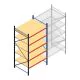 Grootvakstelling AR 3000x1610x1200 mm (hxbxd) 5 niveaus blauw beginsectie met voorgemonteerde frames