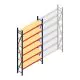 Grootvakstelling AR 3000x1610x400 mm (hxbxd) 6 niveaus blauw beginsectie