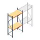 Grootvakstelling AR 3000x1610x800 mm (hxbxd) 2 niveaus blauw beginsectie met voorgemonteerde frames